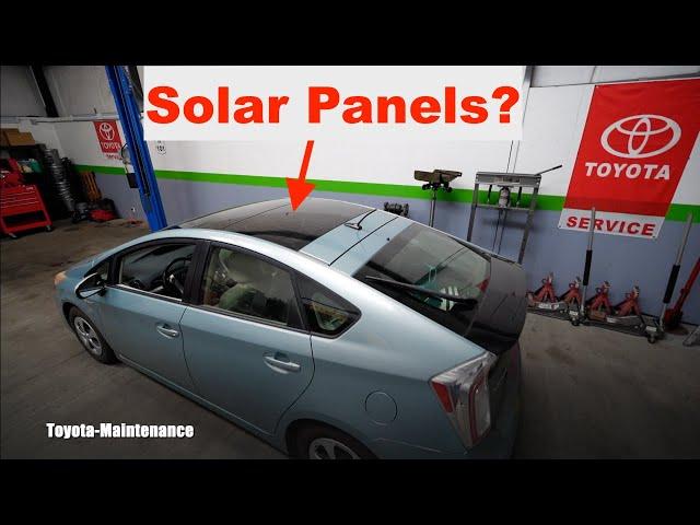 2012 TOYOTA Prius with Solar Panels on the Roof