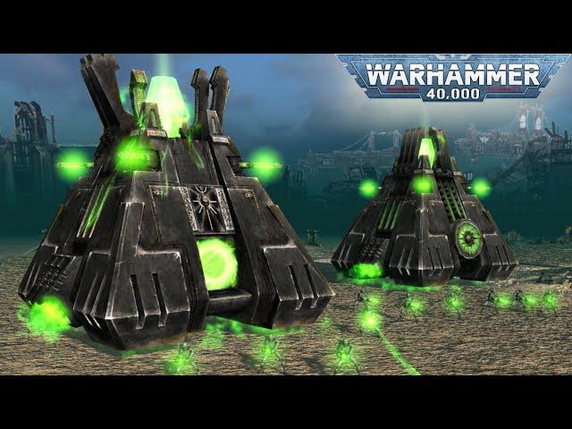 WARHAMMER 40K CINEMATIC BATTLE: Necrons vs Death Korps of Krieg - Men of War: Assault Squad 2