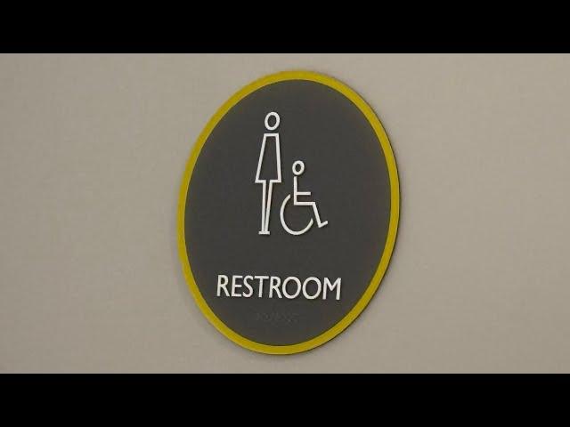 American Standard Toilet Flush in Women’s Restroom | Ala Moana Building, Honolulu, Oahu, Hawaii USA