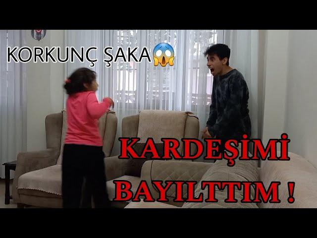 KARDEŞİME KORKUNÇ ŞAKA YAPTIM BAYILDI !