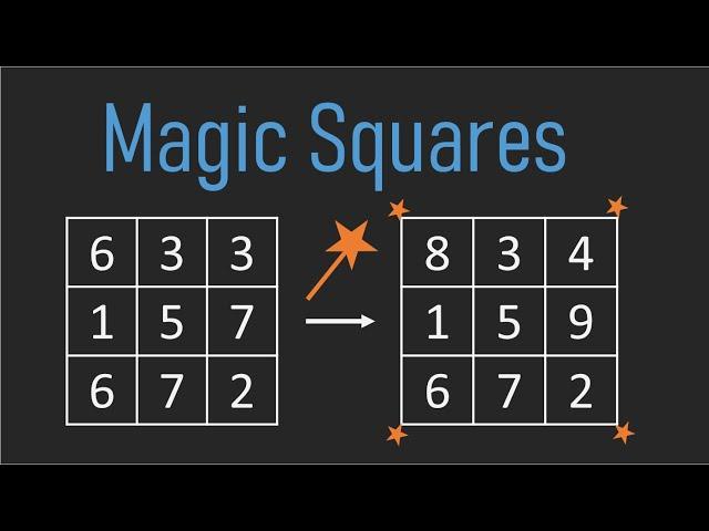 The MAGIC Square Problem (Coding Interview Question)