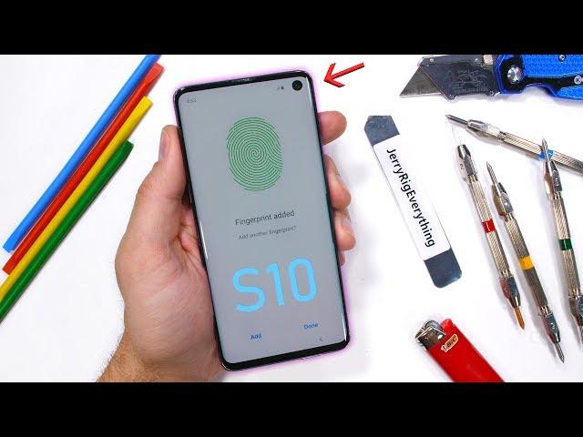 Galaxy S10 Durability Test - Ultrasonic Fingerprint Scratched?!