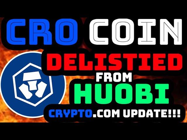 CRO and VVS DELISTED From Huobi!! |  BULLISH on CRONOS |  Crypto.com FUD WARNING!!!