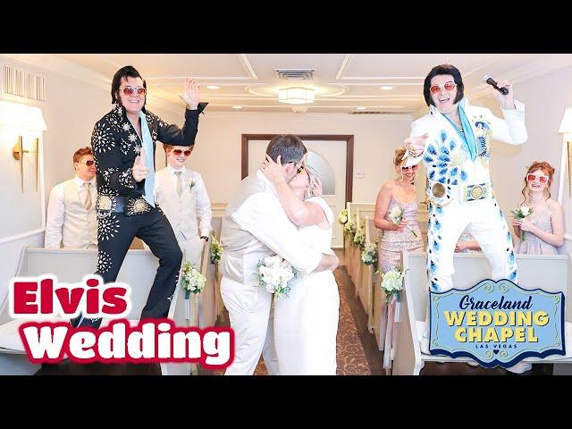 Drew & Marci's Elvis Wedding in Las Vegas | Graceland Chapel