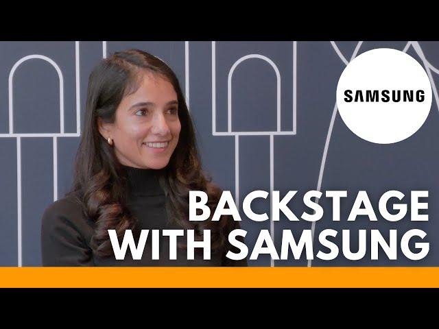 Backstage with Samsung || Interviewed by Captiv8