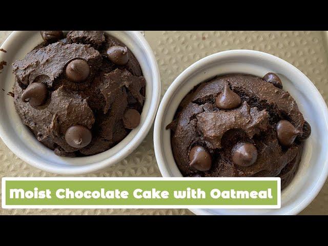 Moist Chocolate Cake made with Oatmeal | MyHealthyDish