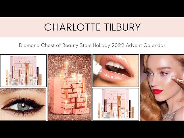 Sneak Peek! CHARLOTTE TILBURY Diamond Chest of Beauty Stars Holiday 2022 Advent Calendar