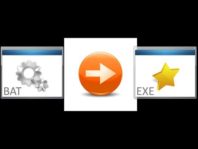 How to convert a batch file (.bat) to a (.exe) executable file