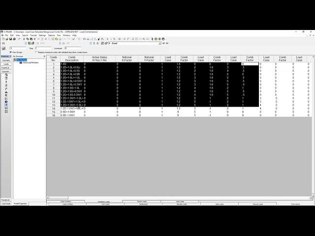 S-FRAME 2022 - How to generate a Load Combination Template