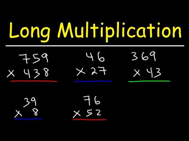 Math - Long Multiplication