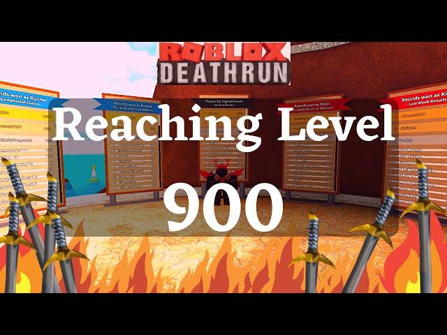 Reaching Level 900 in Roblox Deathrun!