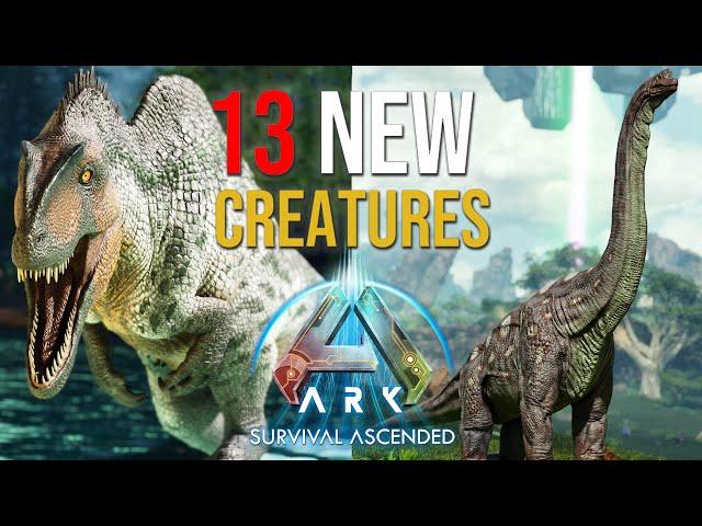 ALL 13 NEW Creatures COMING To ARK: Survival Ascended | FULL SHOWCASE!