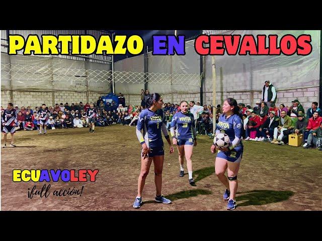 𝗣𝗔𝗥𝗧𝗜𝗗𝗔𝗭𝗢 en CEVALLOS ≛LAS VIVIS vs DON MINA≛ ECUAVOLEY MUJERES vs HOMBRES TUNGURAHUA 2024