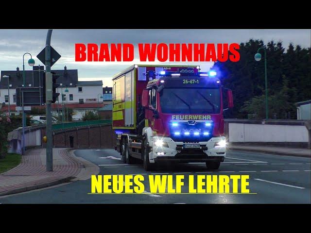 [Neues WLF FF Lehrte, ELW2] Brand Wohnhaus in Hämelerwald