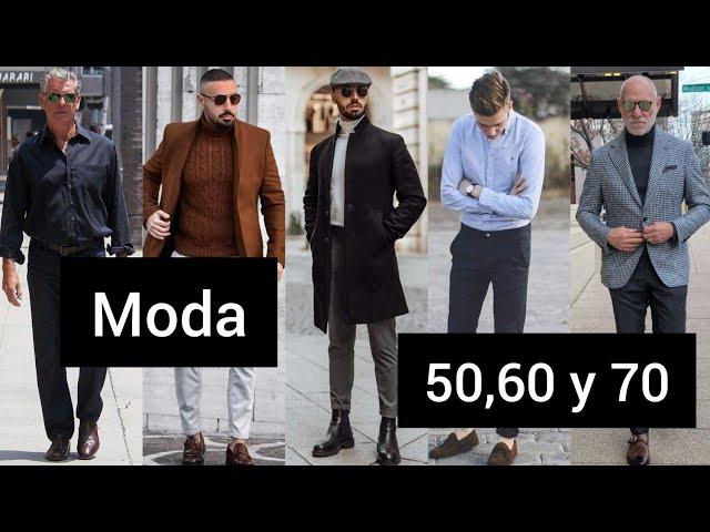 MODA para SEÑORES MAYORES 2023 / LOOKS para HOMBRES de 50,60 y 70