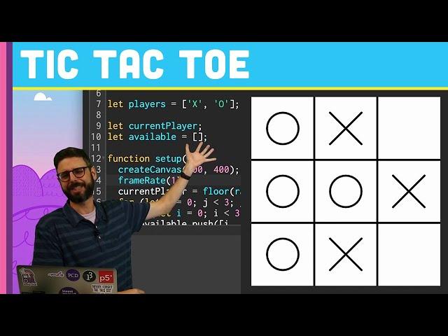 Tic Tac Toe in p5.js (Coding Challenge 149)