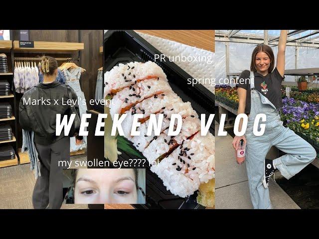 WEEKEND VLOG: Marks event, Levis haul, PR unboxing & my swollen eye???