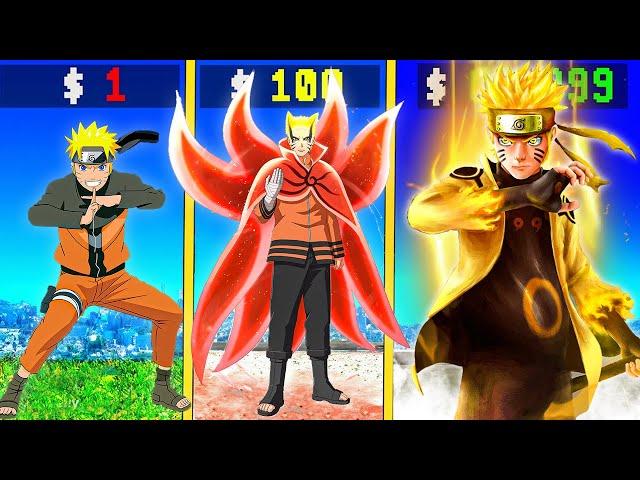 FRANKLIN UPGRADING $1 NARUTO to $1,000,000,000 TAILED BEAST NARUTO in GTA 5