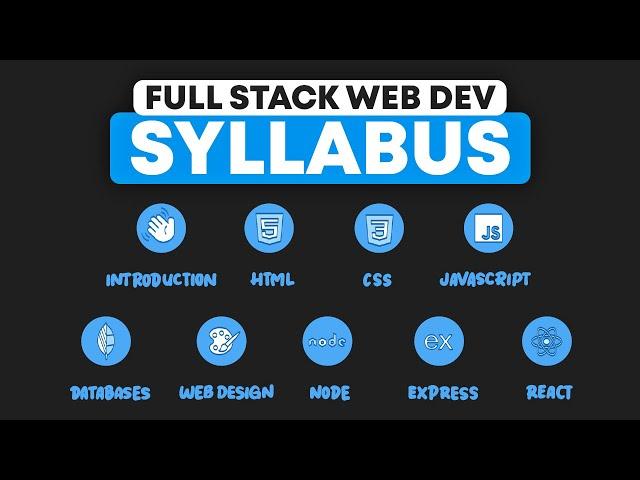 Full Stack Web Development Full Course - Bootcamp Program