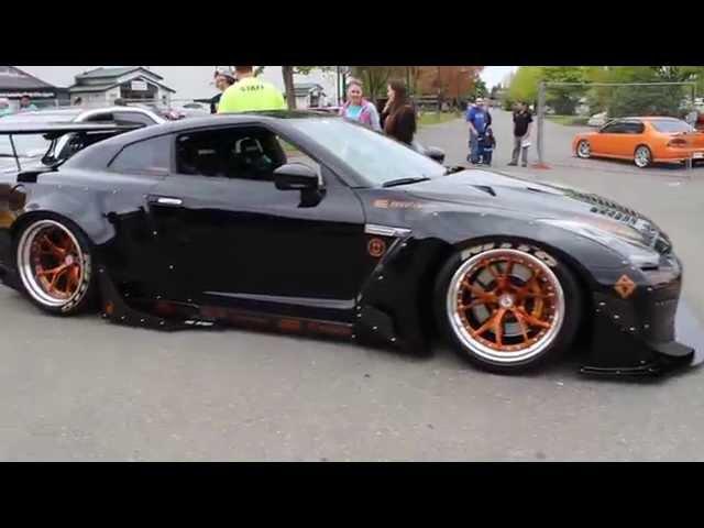 1000hp rocket bunny wide body r35 Nissan gtr