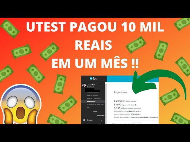 UTEST: GANHE DINHEIRO SENDO UM TESTADOR!!