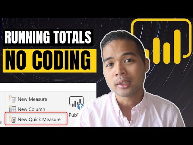 EASY Running Totals using QUICK MEASURES in Power BI // Beginners Guide to Power BI in 2020