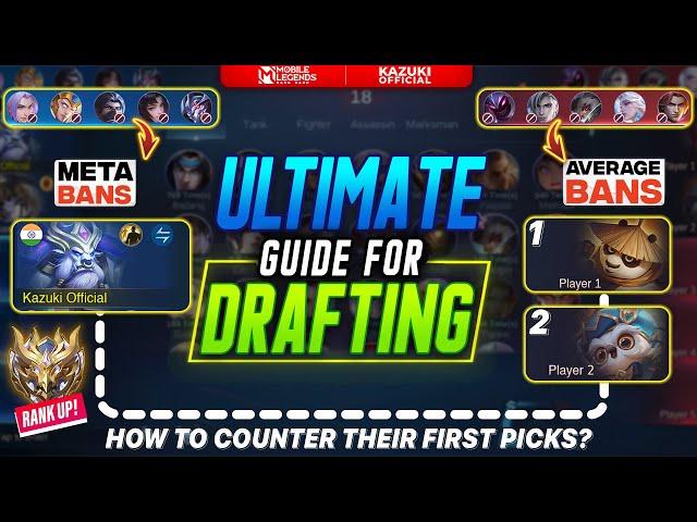 THE ULTIMATE DRAFTING GUIDE TO REACH IMMORTAL FAST IN MLBB