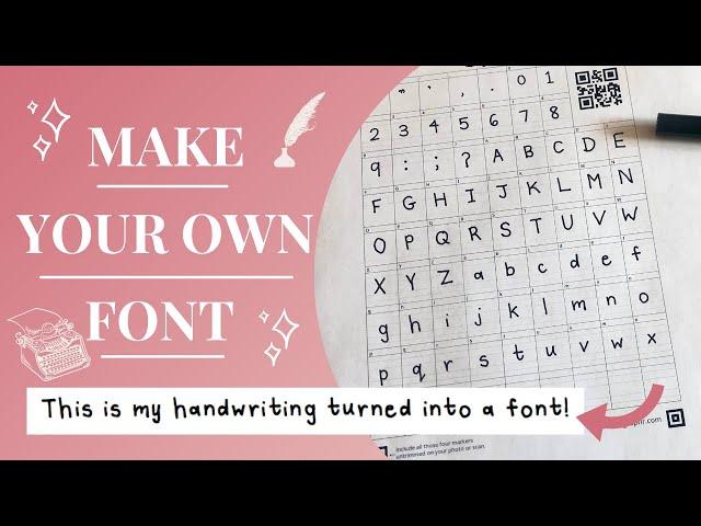 How To Turn Your Handwriting into a Font (Calligraphr Tutorial)