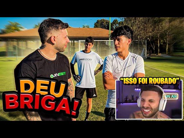 Taspio VS Cauã Souza No Desafio de Futebol *deu briga*