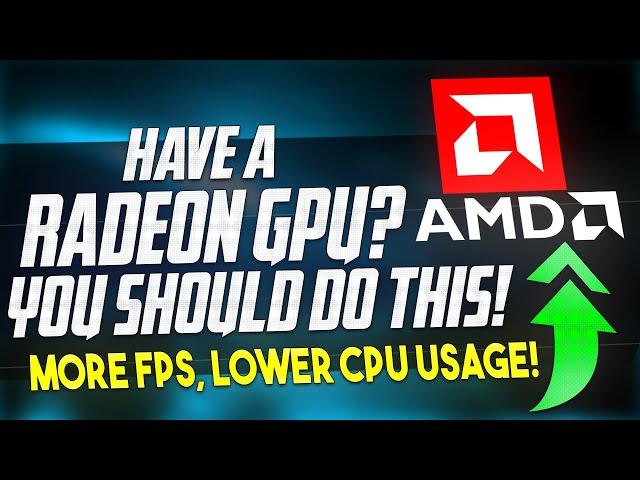  Have an AMD Radeon GRAPHICS CARD? You should use these SETTINGS! *FIX LOW PERFORMANCE & CRASHES* 