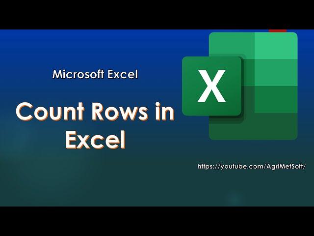 How to Count Rows in Excel | Counting Rows in Excel sheet