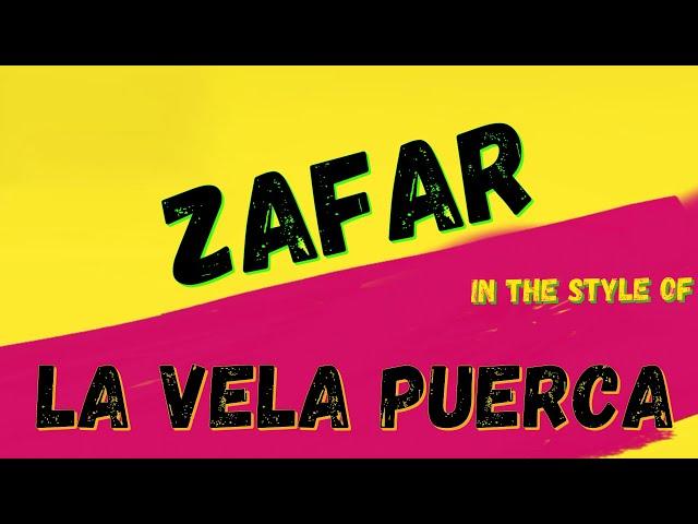 LA VELA PUERCA - ZAFAR (KARAOKE VERSION) PUNK MEDIA KARAOKE INSTRUMENTAL