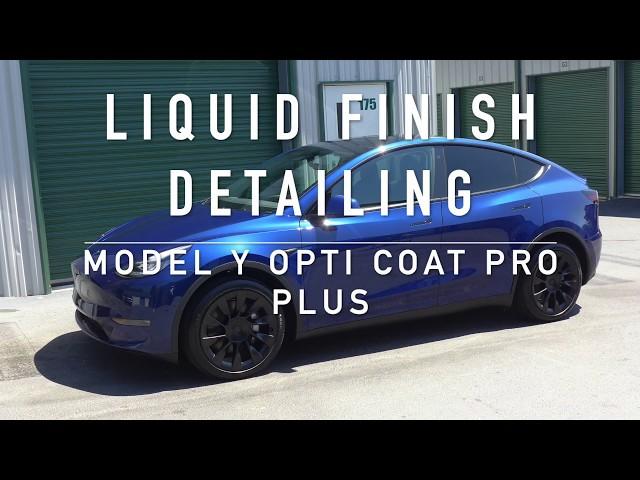 Tesla Model Y Deep Metallic Blue Opti Coat Pro Plus - New Car Detailing - Apex, Cary, Raleigh NC