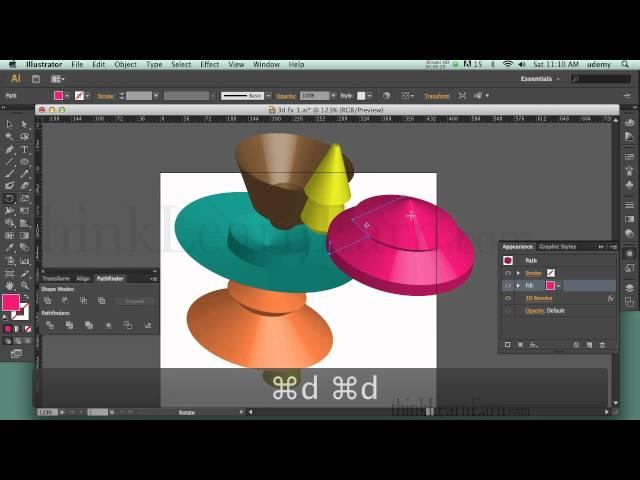 Adobe Illustrator CS6 tutorial for 2d & 3D print and web graphics online course master techniques