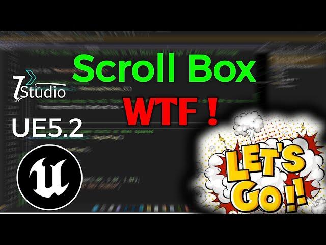 WTF ! Scroll Box Use Unreal Engine 5.2  Widget Scroll Box Use With Blueprint Code #ue5 #unrealengine