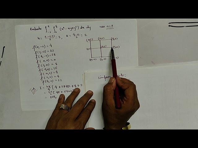 Numerical Integration Part 7: Example of double Integration