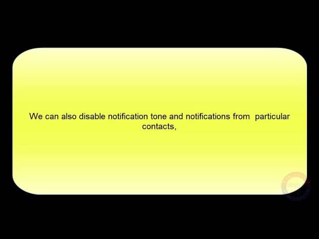 [WhatsApp] How to Disable Notifications from a particular contact