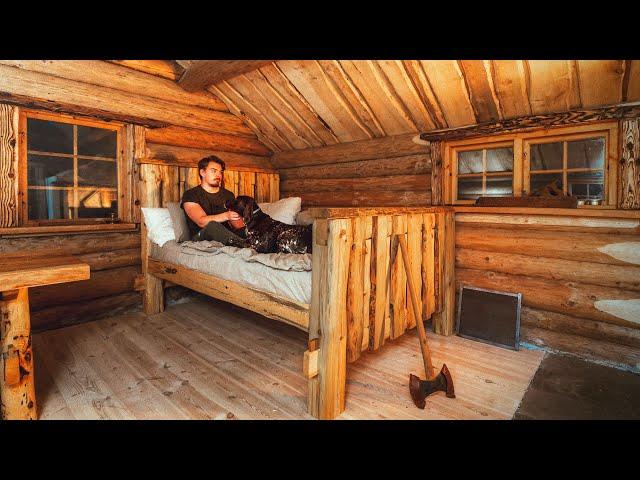I FINALLY Built A Massive Bed In The Log Cabin