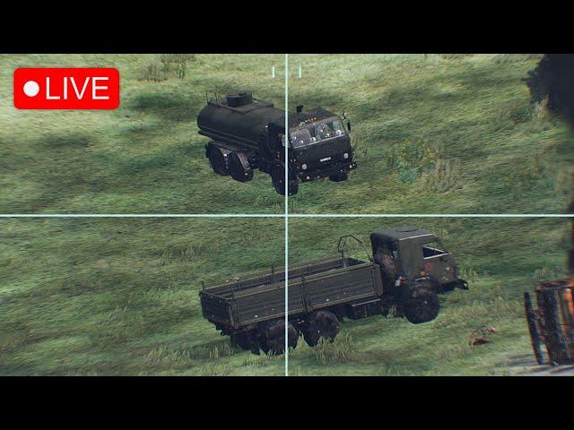 Russian Military Vehicles Convoy Crippled by Ukrainian Anti-Tank Units - Arma 3