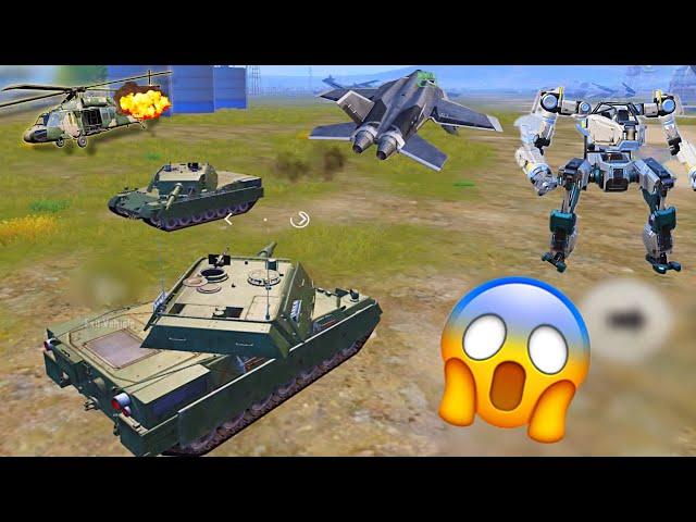 Tanks vs Robot vs JET-BIGGEST WAR in PAYLOAD 3.0M202 vs Helicopters | PUBG MOBILE