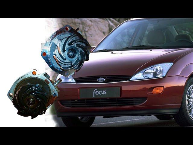 Очень простая замена помпы Ford focus  1.8