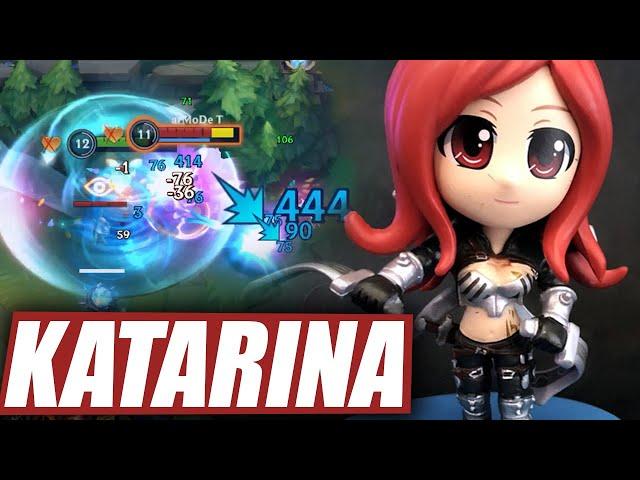 Wild Rift Katarina Mid Lane Gameplay in Season 13 (Build & Runes)