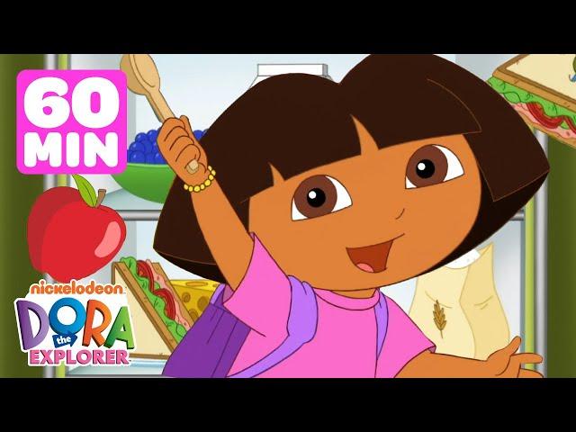 Dora's Yummy Food Marathon!  1 Hour of Dora the Explorer | Dora & Friends