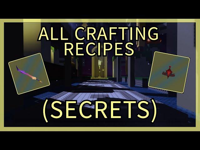 ALL CRAFTING RECIPES (SECRETS) in Shadovis RPG