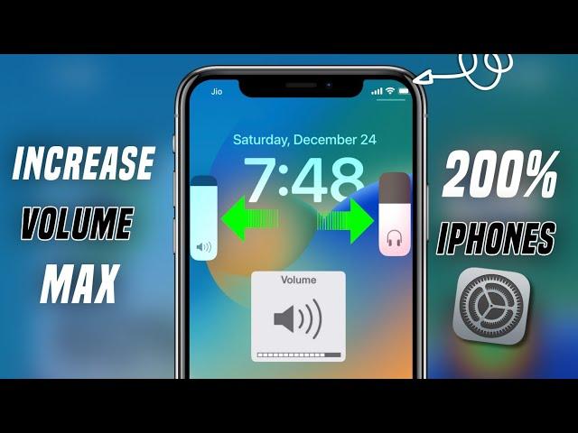 How to increase Max Volume On iPhone [ 200% ] | iPhone Me Volume kaise badhaye in hindi