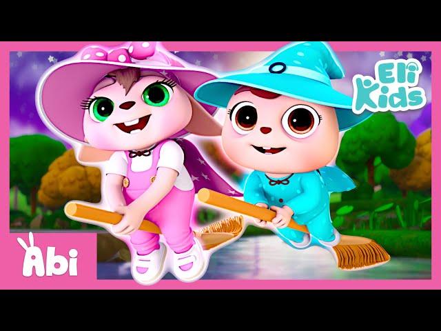 Flying Brooms | Witch/Wizard Pretend Play | Halloween Song | Fun Eli Kids Songs & Nursery Rhymes