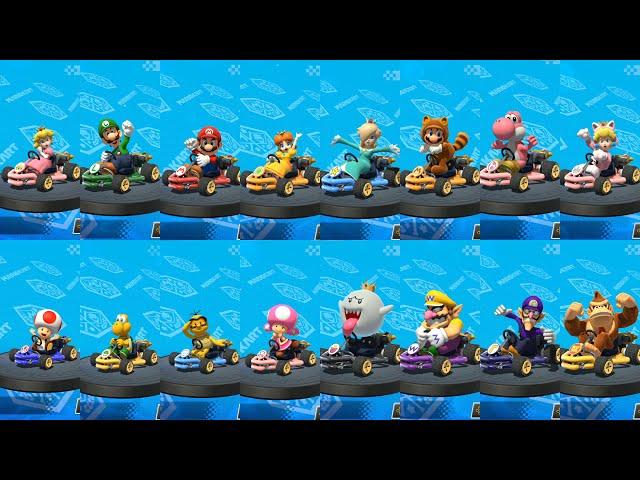 Mario Kart 8 All Characters Select Animation (マリオカート8 デラックス)