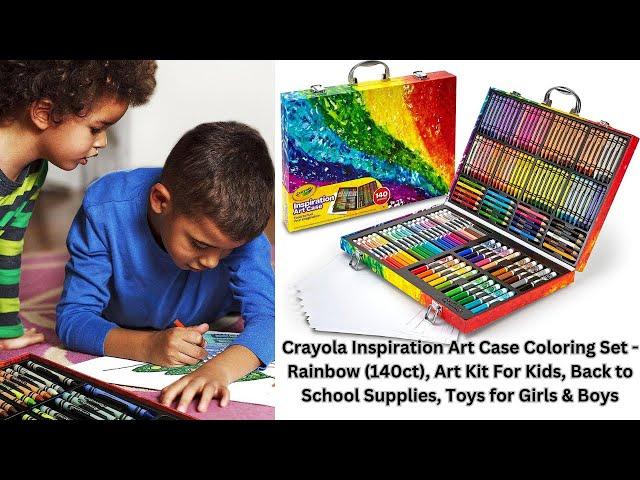 Crayola Inspiration Art Case Coloring Set - Rainbow, Art Kit For Kids, Back to School Supplies,