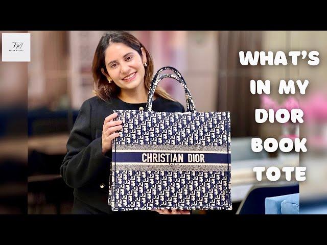 WHAT’S IN MY TRAVEL BAG | REVIEW ON DIOR BOOK TOTE | GIVEAWAY ️ | TANYA MISHRA