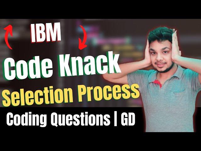 IBM Code Knack 2023 | IBM Coding Questions Hackerrank | Group Discussion | IBM Code Knack Selection